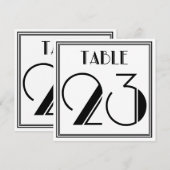 アールデコ テーブル ナンバー 23 招待状 (正面/裏面)