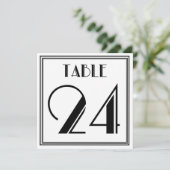 アールデコ テーブル ナンバー 24 招待状 (スタンド正面)