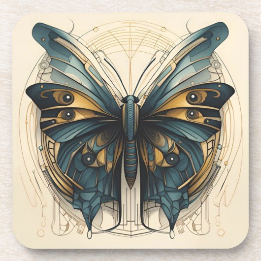 アールデコ バタフライ コースター セット (正面)