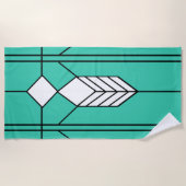 アールデコ ビーチタオル (正面)