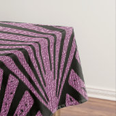 アールデコ,ファンパターン,ピンク,黒,金属,ヴィンテージ, テーブルクロス (インサイチュ)