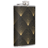 アールデコ：ブラック金ゴールドエレガンス。 フラスク (右)