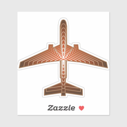 アールデコ、ブロンズ、金ゴールド及び赤褐色 シール (シート)