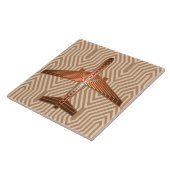 アールデコ、ブロンズ、金ゴールド及び赤褐色 タイル (側面)