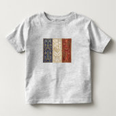アールデコ ヘリテージ フラッグ | フランス | クラシック 1920年代 トドラーTシャツ (正面)