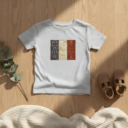 アールデコ ヘリテージ フラッグ | フランス | クラシック 1920年代 トドラーTシャツ