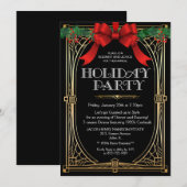 アールデコ ホリデー インビテーション (正面/裏面)