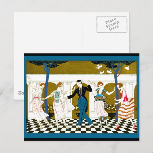 アールデコ ポストカード (正面/裏面)