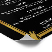 アールデコ メニュー ポスター (角)