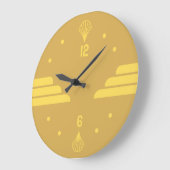 アールデコ モダン ラージ壁時計 (傾斜)