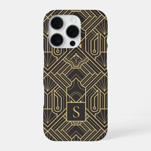 アールデコ・モノグラム iPhoneケース (裏面)