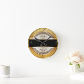 アールデコ ラウンド壁時計 (ホーム)