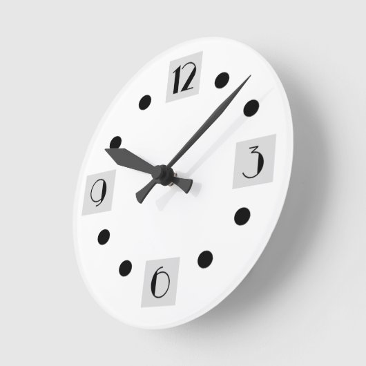 アールデコ ラウンド壁時計 (傾斜)