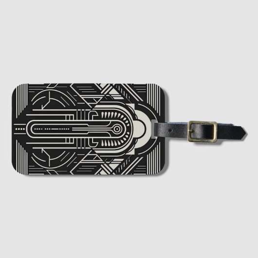 アールデコ ラゲッジタグ (正面横)