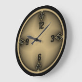 アールデコ ラージ壁時計 (傾斜)