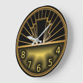 アールデコ ラージ壁時計 (傾斜)