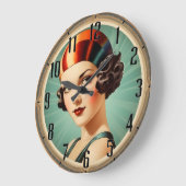 アールデコ ラージ壁時計 (傾斜)