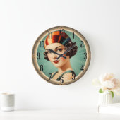 アールデコ ラージ壁時計 (ホーム)