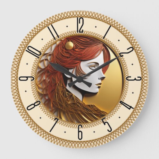 アールデコ ラージ壁時計 (正面)