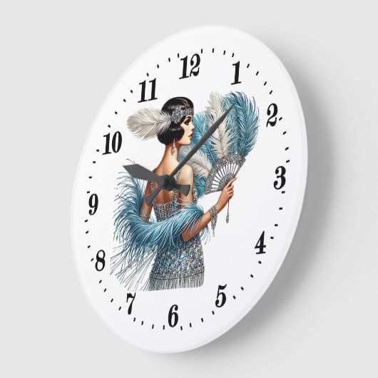 アールデコ ラージ壁時計 (傾斜)