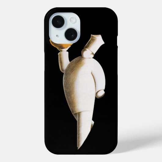 アールデコ レストラン シェフ ヴィンテージ ビジネス Case-Mate iPhoneケース (裏面)