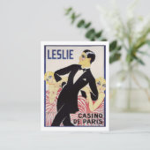 アールデコ，レスリー，パリ，チャールズ・ジェスマー，ヴィンテージ ポストカード (スタンド正面)