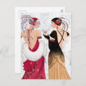 アールデコ・レトロヴィンテージ シーズンポストカード (正面/裏面)