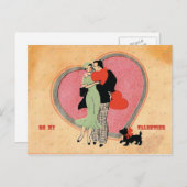 アールデコ～ヴィンテージマイバレンタイン シーズンポストカード (正面/裏面)