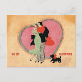 アールデコ~ヴィンテージマイバレンタイン シーズンポストカード (正面)