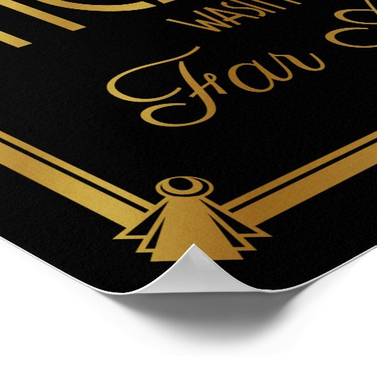 アールデコ、今日もしの天国は今のところ遠くに ポスター (角)