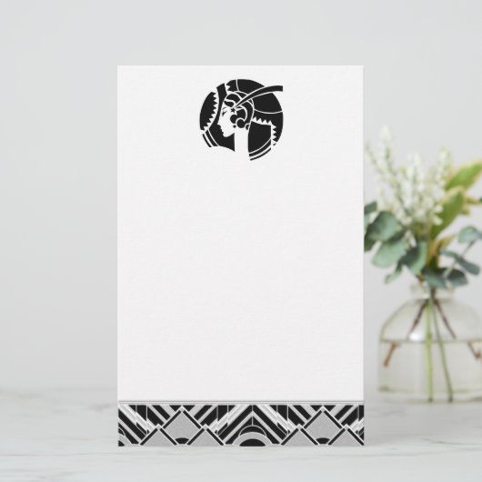 アールデコ 便箋 (スタンド正面)