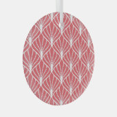 アールデコ、幾何学的シームレスパターン。 ガラスオーナメント (正面右)