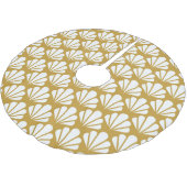 アールデコ、幾何学的フローラのシームレスなパターン。 ブラッシュドポリエステルツリースカート (アングル)