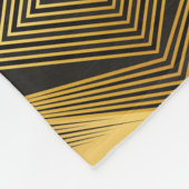 アールデコ:抽象芸術ジオメトリ背景 フリースブランケット (角)