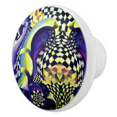 アールデコ-抽象芸術拡散 セラミックノブ (右)