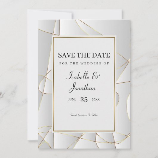 アールデコ 招待状 (正面)