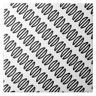 アールデコ（斜め） （白黒） タイル