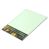 アールデコ(緑と金ゴールド) ノートパッド (アングル)