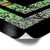 アールデコ(緑と金ゴールド) ポスター (コーナー)