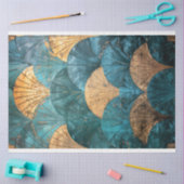 アールデコ、繰り返しパターン、テクスチャ付きタイルアート 薄葉紙 (クラフト)