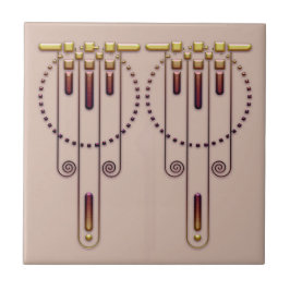 アールデコ「色合い」タイル タイル