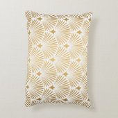 アールデコ:金ゴールド – ホワイトエレガンス。 アクセントクッション (裏面(縦))