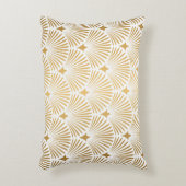アールデコ:金ゴールド – ホワイトエレガンス。 アクセントクッション (正面(垂直))