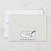 アールデコ·金ゴールド·ポ結婚ッシュのリハーサル 招待状 (裏面)