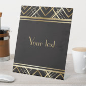 アールデコ,金ゴールド，黒，ギャツビー，1920年代，ヴィンテージ,エレガント, 台座サイン (インサイチュ)