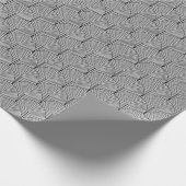 アールデコ、高級白黒。 ラッピングペーパー (角)