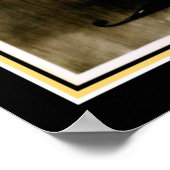 アールデコ「黒いソファの女の子」 ポスター (角)