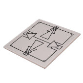 アールデコ（黒と銀のタイル） タイル (側面)