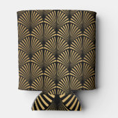 アールデコ：黒金ゴールドはかりで測。 缶クーラー (裏面)