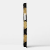 アールデコ、黒金ゴールドパターン。 Case-Mate iPhoneケース (裏面 / 右)